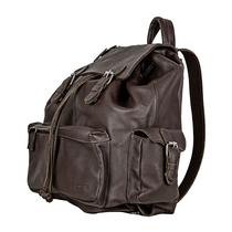 Mochila de Viagem Unissex Couro Bovino Castlefield Brown Marrom