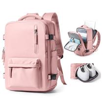 Mochila de viagem VGCUB Large 40L impermeável para laptop de 17 polegadas rosa Mochila de viagem VGCUB Large 40L impermeável para laptop de 17 polegadas rosa
