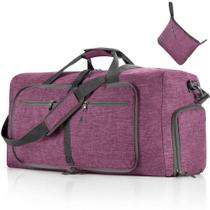 Mochila de Viagem Vomgomfom 65L - Compartimento para Sapatos - Roxa Mochila de Viagem Vomgomfom 65L - Compartimento para Sapatos - Roxa