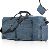 Mochila de Viagem Vomgomfom 85L com Compartimento para Sapatos - Azul Mochila de Viagem Vomgomfom 85L com Compartimento para Sapatos - Azul