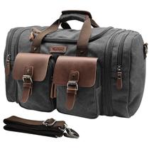 Mochila de viagem Wildroad 60L em couro de lona para viagens
