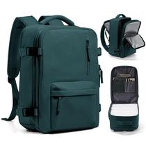 Mochila de viagem WONHOX para mulheres impermeável 40x25x20cm preta