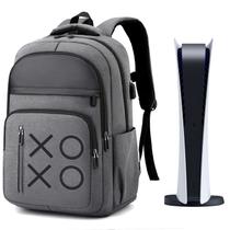 Mochila de Viagem YB-OSANA para Console de Games PS5/PS4 (Cinza)