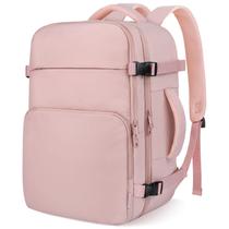 Mochila de viagem ZOMFELT para mulheres e homens, laptop de 15,6 polegadas, rosa Mochila de viagem ZOMFELT para mulheres e homens, laptop de 15,6 polegadas, rosa