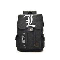 Mochila Deaths Notes Anime School Bag Nylon 29x15x40cm Mochila Deaths Notes Anime School Bag Nylon 29x15x40cm