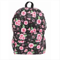 Mochila Dermiwil costas container floral fundo preto