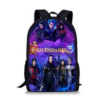 Mochila Descendants Mal's Cartoon Kids Nylon 28x13x44cm
