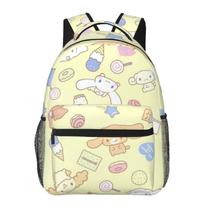 Mochila DIEZ Cinnamoroll Cartoon Anime 17 polegadas unissex amarela