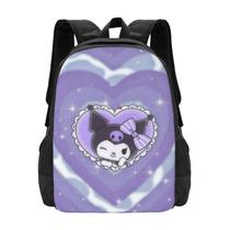 Mochila DIEZ Dreamy Purple Kuromi Cartoon Anime de 17 polegadas Mochila DIEZ Dreamy Purple Kuromi Cartoon Anime de 17 polegadas