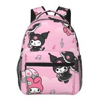 Mochila DIEZ Kawaii Kuromi Cartoon Anime 17 polegadas rosa feminina Mochila DIEZ Kawaii Kuromi Cartoon Anime 17 polegadas rosa feminina
