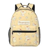 Mochila DIEZ Pompompurin Kawaii Casual Anime para laptop de 17 polegadas Mochila DIEZ Pompompurin Kawaii Casual Anime para laptop de 17 polegadas