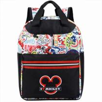 Mochila Disney 100 Personagens Clássicos 30x40x15cm - Design Mágico e Resistente