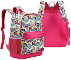 Mochila Disney Feminina Grande 43cm Rosa 16L Mochila Disney Feminina Grande 43cm Rosa 16L