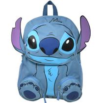 Mochila Disney Girls azul grande de 3 anos ou mais com bolso frontal Mochila Disney Girls azul grande de 3 anos ou mais com bolso frontal