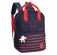 Mochila Disney Mickey Costas Jeans Azul Luxcel Mochila Disney Mickey Costas Jeans Azul Luxcel
