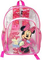 Mochila Disney Minnie Mouse Transparente 16 para crianças de 3 anos ou mais Mochila Disney Minnie Mouse Transparente 16 para crianças de 3 anos ou mais