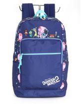 Mochila divertidamente de costas azul oficial