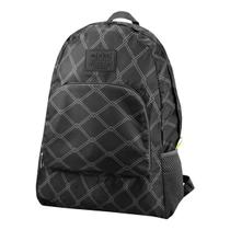 Mochila Dobrável para Viagem Estampa Geométrica - Preto