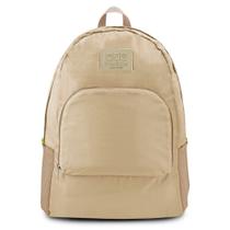 Mochila Dobrável para Viagem Estampa Lisa Jacki Design Bege Mochila Dobrável para Viagem Estampa Lisa Jacki Design Bege