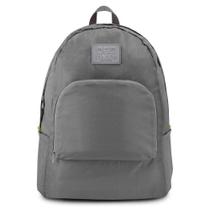 Mochila Dobrável Para Viagem Estampa Lisa Jacki Design Cinza Mochila Dobrável Para Viagem Estampa Lisa Jacki Design Cinza