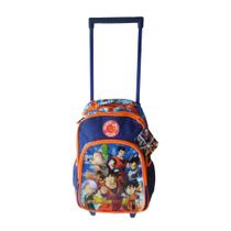 Mochila Dragon Ball Super Rodinha Carrinho Pequena, 35cm TOIEI