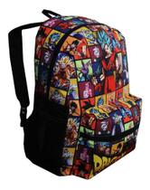 Mochila Dragon Ball Z Goku Infantil Costas Escolar Meninos