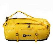 Mochila Duffle Bag 50L Amarela para Viagens Camping Nautika