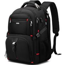 Mochila DUSLANG Travel Laptop 50L para homens e mulheres de 17 polegadas preta