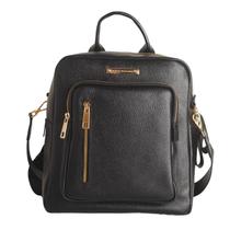 Mochila E Bolsa Couro Grande Dayane Magalhães Preta