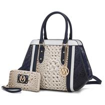 Mochila e carteira MKF Collection Daisy Croco 2 unidades