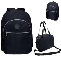 Mochila E Lancheira Masculino Feminino Escolar Trabalho