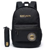 Mochila Ecko Bolsa Notebook Espaçosa Reforçada Estojo Escolar Mochila Ecko Bolsa Notebook Espaçosa Reforçada Estojo Escolar
