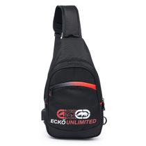 Mochila Ecko Bolsa Transversal Lateral Masculina USB Resistente