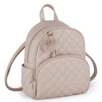 Mochila ECOSUSI Mini Leather para mulheres cáqui