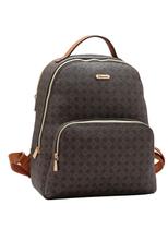 Mochila Elemento Gráfico Casual - Café - Chenson Original