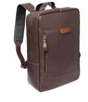 Mochila Em Couro Para Notebook Até 15,6 Polegadas