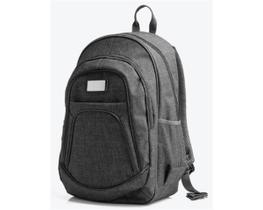 Mochila em Poliéster Melange Cinza