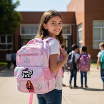 Mochila Emilly Vick Escolar De Costas Reforçada Cabe De Tudo Rosa Emilly Vick juvenil