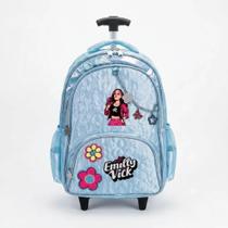 Mochila Emilly Vick Rodinhas Infantil Juvenil Escolar Menina Azul Mochila Emilly Vick Rodinhas Infantil Juvenil Escolar Menina Azul