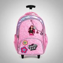 Mochila Emilly Vick Rodinhas Infantil Juvenil Escolar Menina Rosa Mochila Emilly Vick Rodinhas Infantil Juvenil Escolar Menina Rosa