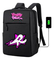 Mochila Emily Menina Usb Escolar Estampa Dtf Infantil Vick