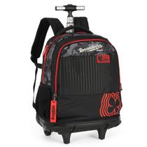 Mochila Enaldinho De Rodinha Escolar Up4you Youtuber Preto