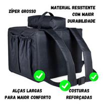 Mochila Entrega Bag Reforçada C/ ISOPOR REVESTIDO 45 litros