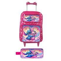 Mochila Escola da Stitch Com Rodinha