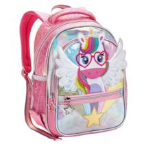 Mochila Escola Feminina De Costa Unicórnio Menina Feminino Top