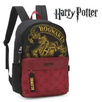 Mochila Escola Harry Potter Hogwarts Bruxo Warner Bros Preto