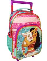 Mochila Escola Rodinha Pequena Princesa Moana Chenson Original Reforçada 8800010018826