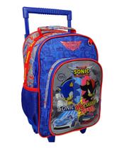 Mochila Escola Rodinha Pequena Sonic Chenson Original Reforçada