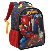 Mochila Escolar 14 Homem-Aranha Black Basic