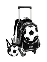 Mochila Escolar 2Em1 Costas E Rodas Bola Futebol